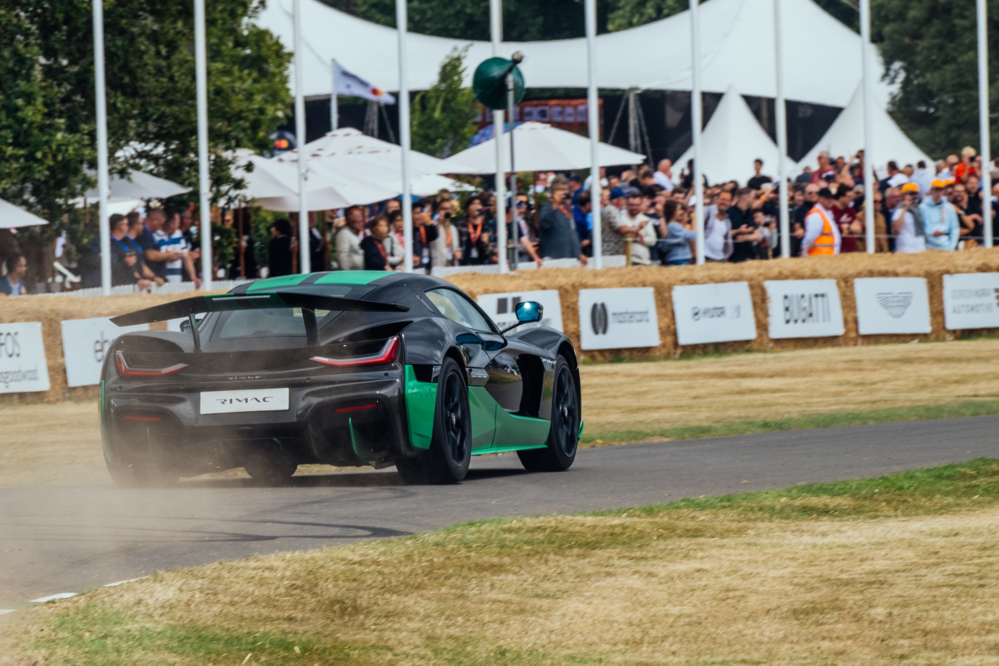 Rimac Nevera sets production car hill record in the UK
