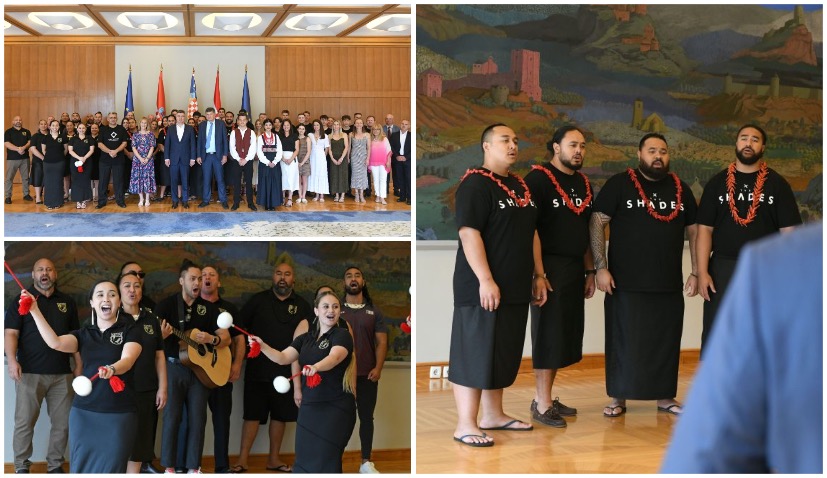 Croatian Folklore Ensemble from New Zealand and a Maori kapa haka group and Polynesian singers embarking on a joint tour across Croatia, under the title of "Kia ora Hrvatska 2023.”