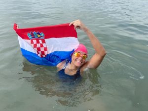 Croatian open water swimmer Dina Levačić has just become the 12th person in the world to complete the Original Triple Crown.