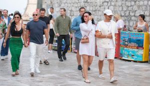 Jeff Bezos with Katy Perry, Orlando Bloom and Usher in Croatia
