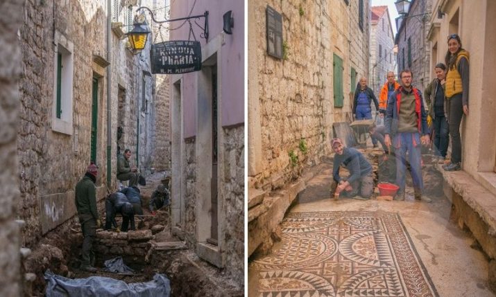 Ancient Roman mosaics discovered under Stari Grad street to be replicated 