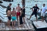 Luka Modrić and the Beckhams catch up on Croatian island