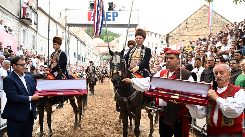  traditional Sinjska Alka took place for the 308th time yesterday in the southern Croatian town of Sinj.