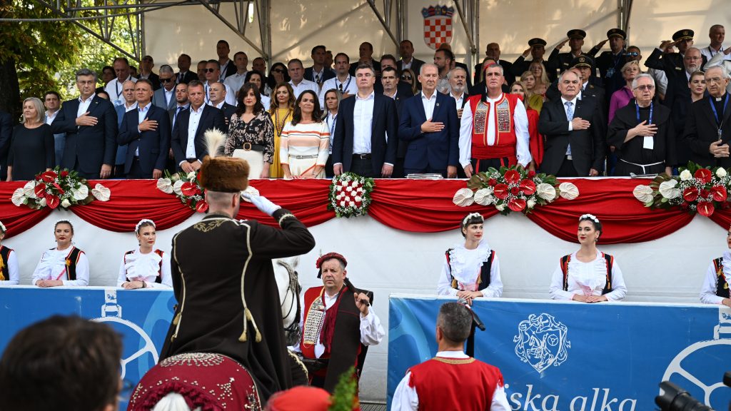 traditional Sinjska Alka took place for the 308th time yesterday in the southern Croatian town of Sinj.