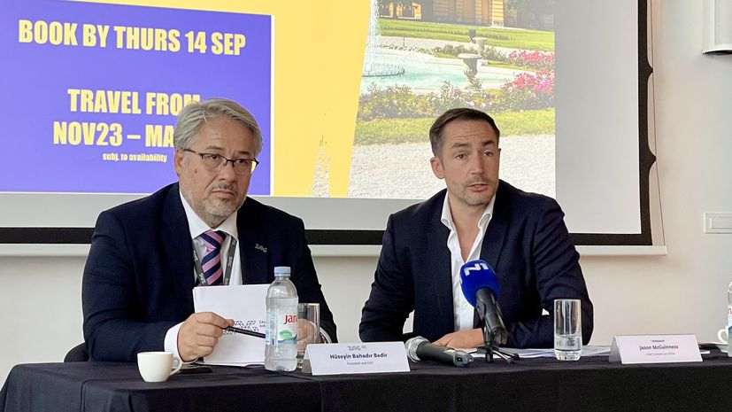 RYANAIR LAUNCHES BIGGEST WINTER 23/24 SCHEDULE AT ZAGREB AIRPORT 

19 ROUTES (1 NEW), LOW FARES & 22% GROWTH FOR ZAGREB



Ryanair, Europe’s No. 1 airline, today (12 Sept) announced its biggest Winter 23/24 schedule for Zagreb with 19 routes, incl. 1 new winter sun route to Lanzarote, and increased frequencies on its Basel, Dublin, Gothenburg, Malaga, Malta, Memmingen, and Paris Beauvais routes.



Ryanair’s record Winter 23/24 Zagreb schedule delivers:

3 based aircraft – (invest. of $300m in Zagreb)
19 routes, 1 new to Lanzarote
+22% growth vs. FY23
Increased freq. on 7 routes to Basel, Dublin, Gothenburg, Malaga, Malta, Memmingen, and Paris Beauvais
Supp. over 1,000 jobs, incl. 90 highly paid pilot, cabin crew & engineering jobs
Traffic to grow to 1.2m pax p.a.
Ryanair is Croatia’s No. 1 airline operating 19 routes and carrying 1.2m passengers p.a. to/from Zagreb Airport, providing customers/visitors with more choice at the lowest fares for their well-deserved Winter breaks. This unrivalled growth (+22% vs. FY23) is underpinned by Ryanair’s 3 Zagreb-based aircraft, representing a $300m investment in Zagreb and supporting 90 high paid aviation professional jobs. 



To celebrate the launch of Ryanair’s Winter 23/24 Zagreb schedule, the airline is offering fares from just €29.99 one way available only on Ryanair’s website/app.



Speaking in Zagreb , Ryanair’s Jason McGuinness  said:

“Ryanair is pleased to offer more choice and the lowest fares to our Zagreb customers/visitors for Winter 23/24, with 19 routes, incl. 1 new winter sun route to Lanzarote, as well as increased frequencies to popular city break destinations like Dublin and Gothenburg and sunny hotspots Malaga and Malta among others. This record Winter schedule will be operated on Ryanair’s 3 Zagreb-based aircraft, representing a $300m investment and supporting 90 high paid aviation professional jobs, as Ryanair continues to boost connectivity, tourism and jobs for Zagreb.”





Huseyin Bahadir Bedir, CEO Zagreb Airport said: 

“Zagreb Airport is glad to celebrate the launch of Ryanair’s Winter 23/24 Zagreb schedule. Ryanair contributes a lot to Zagreb Airport’s flight network by offering 19 destinations in upcoming winter schedule and 27 destinations in this summer schedule. Zagreb Airport will continue to work on expanding its flight network and offering a seamless travel experience to its guests.”