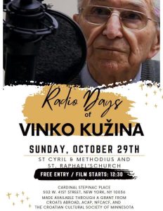 Premiere of 'Radio Days of Vinko Kužina' in New York