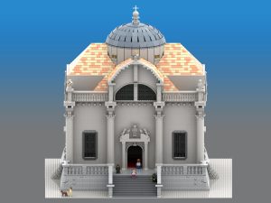 11-year-old Nina’s amazing recreation of Dubrovnik church with 9,000 bricks