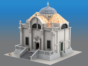 11-year-old Nina’s amazing recreation of Dubrovnik church with 9,000 bricks