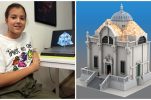 11-year-old Nina’s amazing recreation of Dubrovnik’s famous church with 9,000 bricks