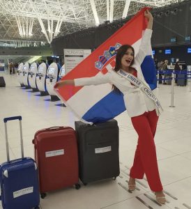 Miss Croatia arrives in El Salvador for Miss Universe pageant