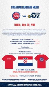 Celebrate Croatian Heritage Night at Detroit Pistons with exciting activities for kids