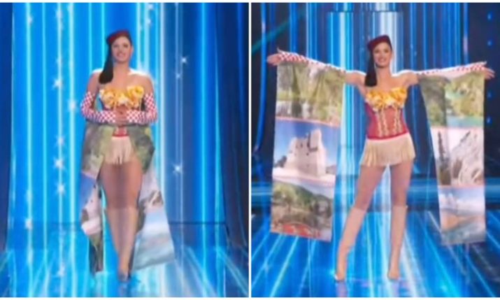 VIDEO: Miss Universe Croatia shows off national costume