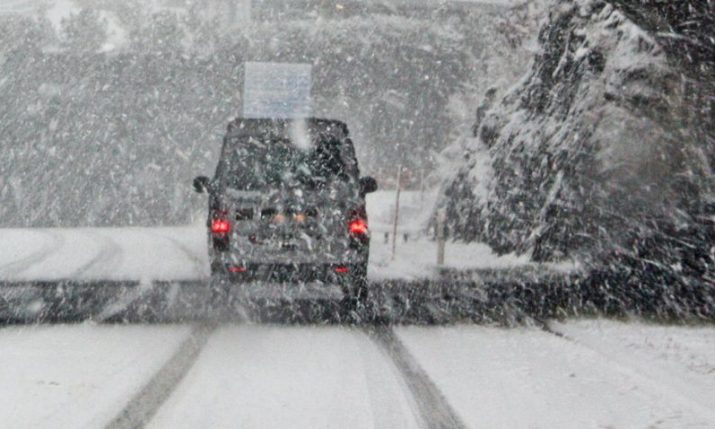 VIDEO: Snow starts falling around Dalmatia