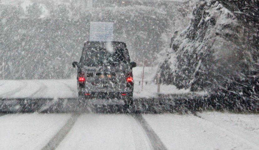 VIDEO: Snow starts falling around Dalmatia