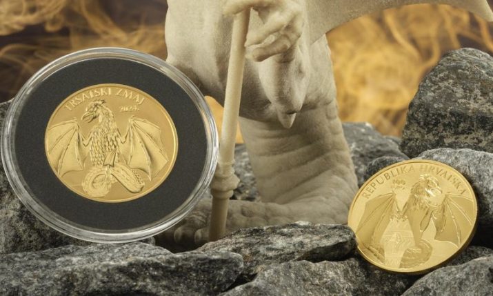 Croatian Mint release new “Trsat Dragon” coins