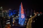 VIDEO: Burj Al Mana in Qatar lights up in Croatian colours 