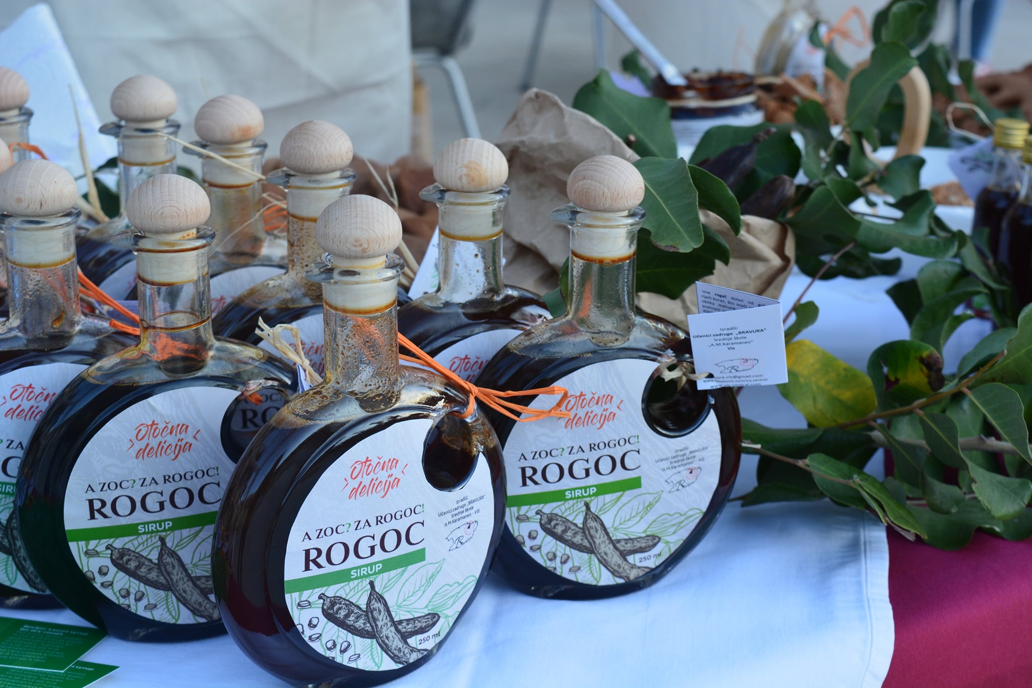 Students on Croatian island producing carob syrup, jelly, cookies and other delights