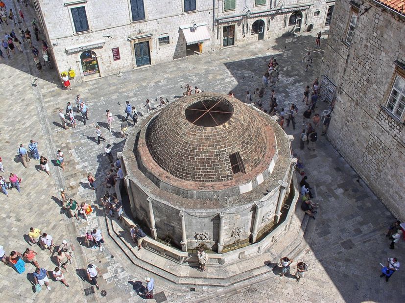 14th century city cistern discovered under Dubrovnik's famous fountain