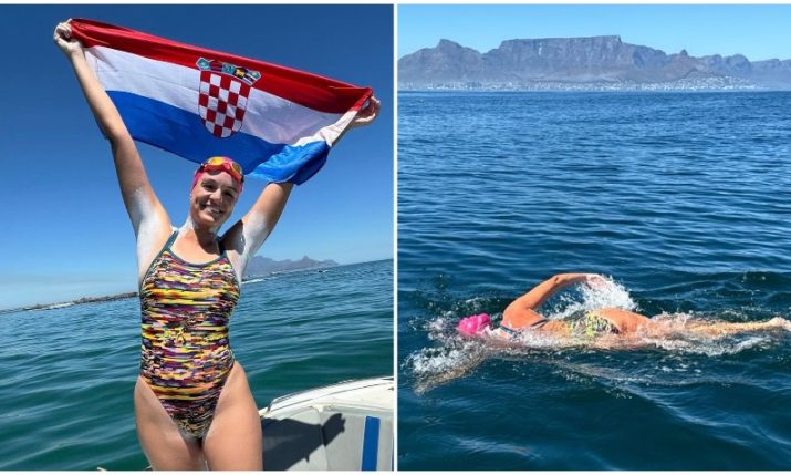 Dina Levačić becomes first Croatian to do iconic Robben Island swim in South Africa