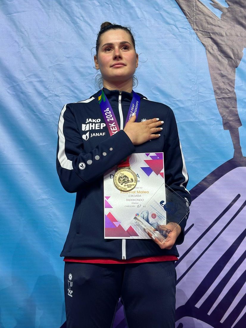 Croatia’s Matea Kolovrat wins world taekwondo gold 