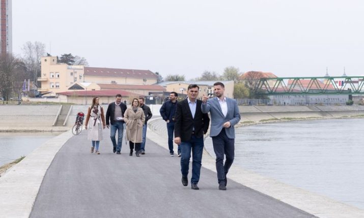 Osijek’s new promenade longest in this part of Europe