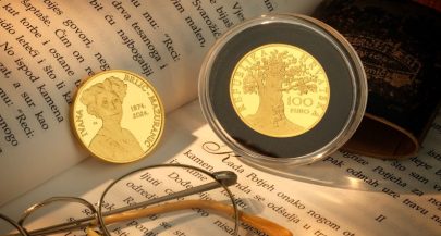Legendary Croatian author honoured with special coins on 150th birthday