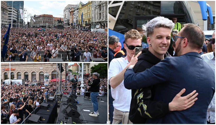 Thousands welcome Baby Lasagna home on Zagreb’s main square