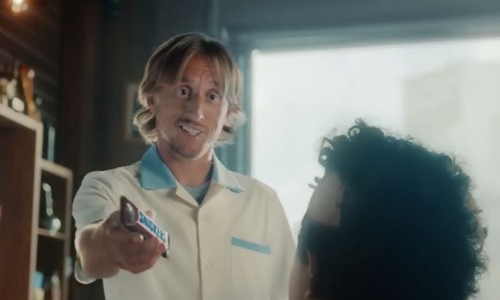 Luka Modrić the star of new Snickers commercial