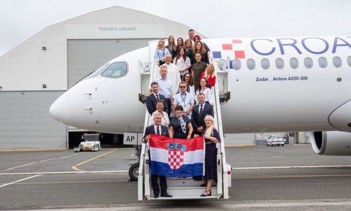 Croatia Airlines receives new Airbus A220 ‘Zadar’