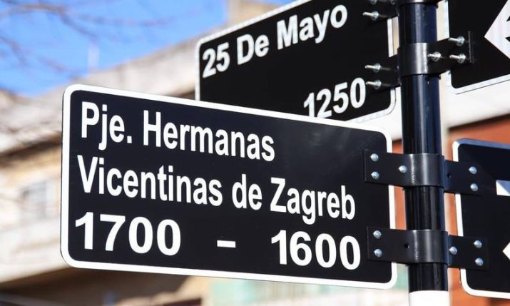 Buenos Aires street named after Croatian nuns of Vincentian family