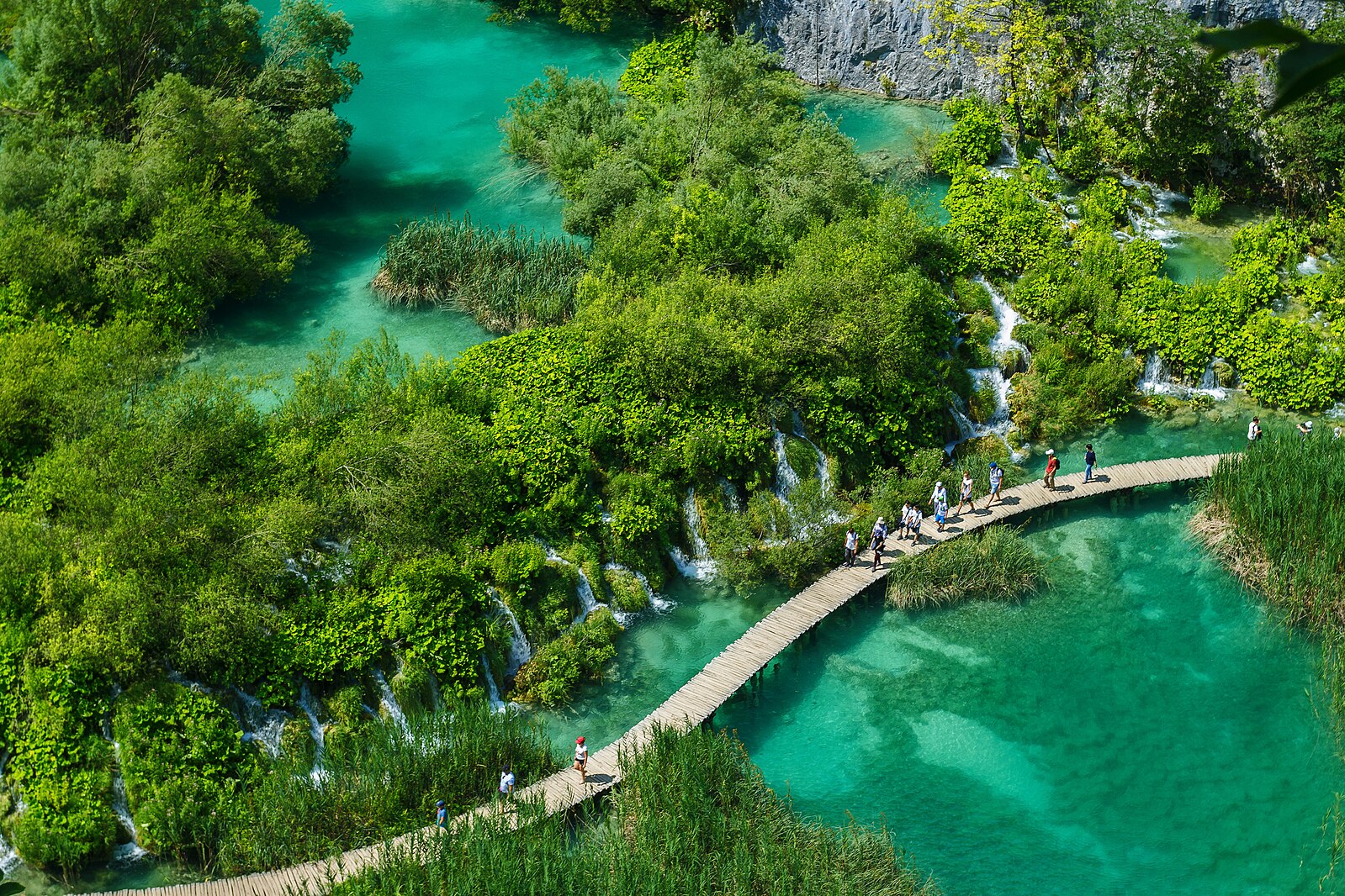 Beautiful view in Plitvice Lakes National Park. Croatia.