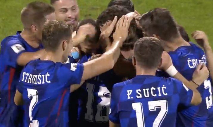 Croatia beats Montenegro to stay unbeaten in World Cup qualifying 