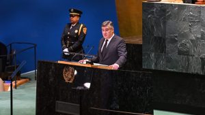 Croatian President Zoran Milanović addressed the 80th session of the United Nations General Assembly in New York