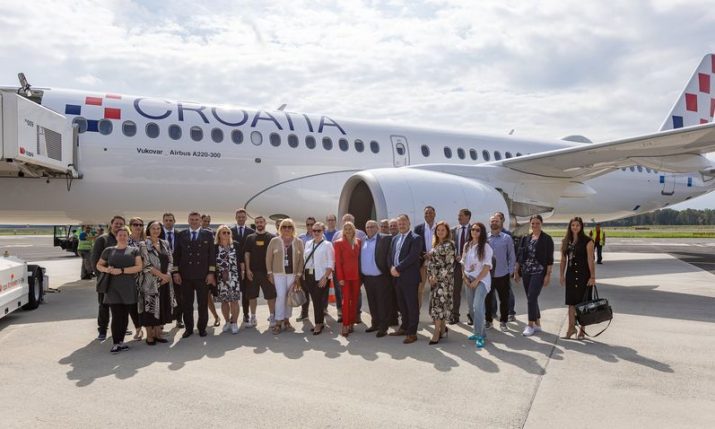 Croatia Airlines presents new Airbus A220 in Ljubljana