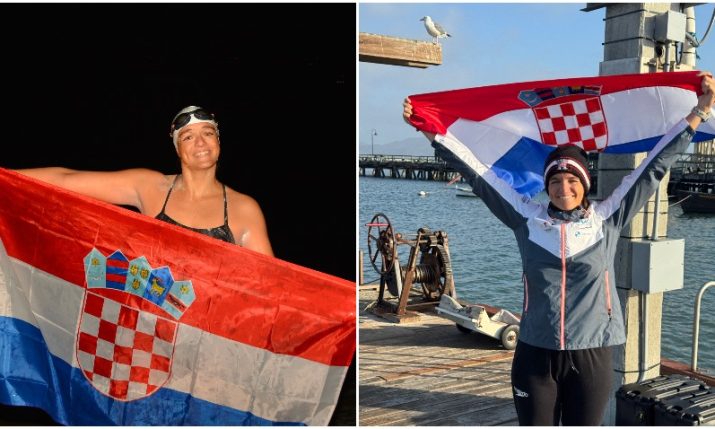 Dina Levačić completes gruelling swim around Angel Island