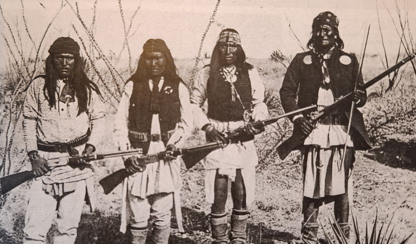 Apaches and Geronimo first on the right