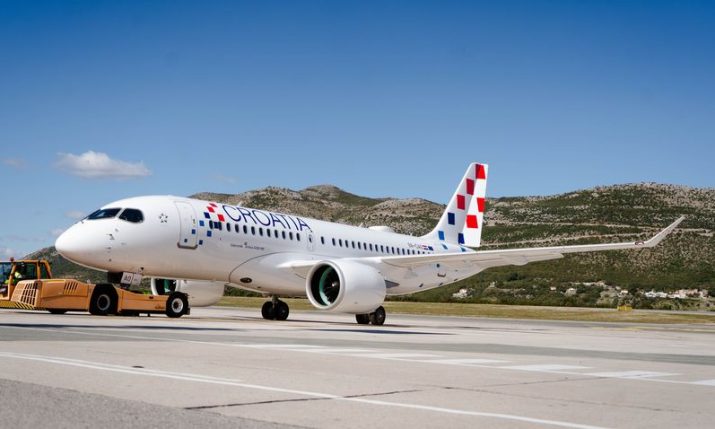 PHOTOS: Croatia Airlines marks first commercial flight of new Airbus A220-100 “Dubrovnik”