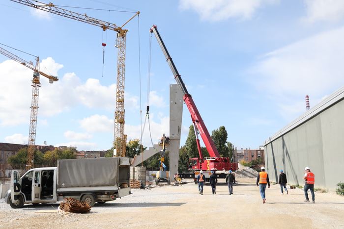 Kranjčevićeva Stadium construction