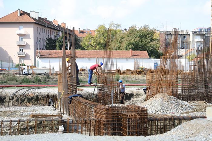 Kranjčevićeva Stadium construction