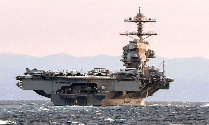 PHOTOS: USS Gerald R. Ford aircraft carrier arrives in Split