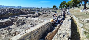Ancient olive oil production complex in Salona