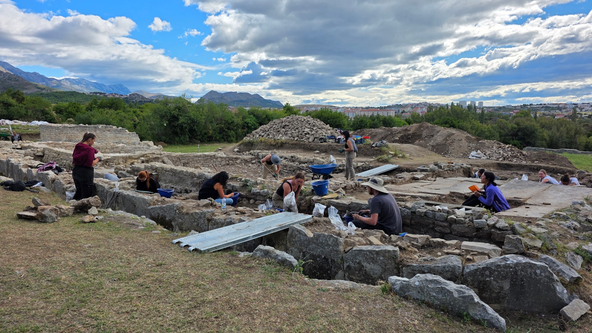Ancient olive oil production complex in Salona