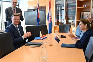 Croatia’s Deputy Prime Minister and Minister of Finance, Marko Primorac and New Zealand’s Minister of Finance, Economic Development and Social Investment, Nicola Willis.