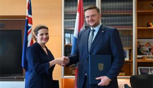 Croatia’s Deputy Prime Minister and Minister of Finance, Marko Primorac and New Zealand’s Minister of Finance, Economic Development and Social Investment, Nicola Willis
