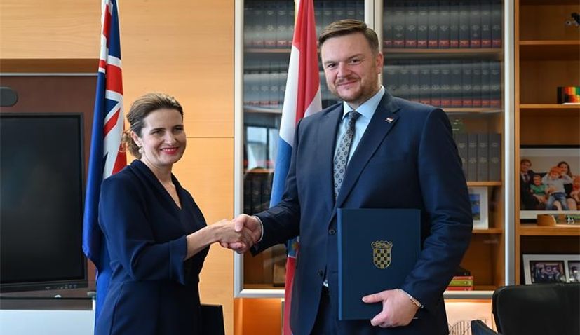 Croatia’s Deputy Prime Minister and Minister of Finance, Marko Primorac and New Zealand’s Minister of Finance, Economic Development and Social Investment, Nicola Willis