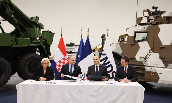 Croatia signs €328m Caesar howitzer and Rafale upgrades deal with France