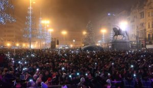 New Year's Eve concert Zagreb main Ban Jelacic square