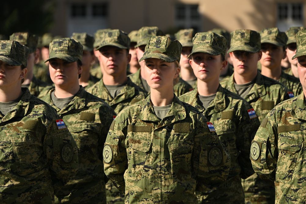 Croatian army cadets