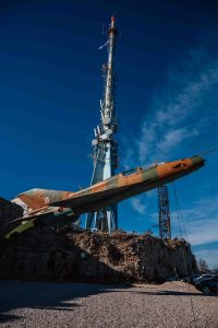 Historic MiG-21 placed above Dubrovnik