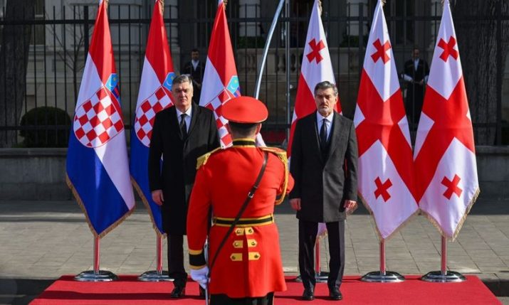 Croatian president backs Georgia’s territorial integrity during landmark visit